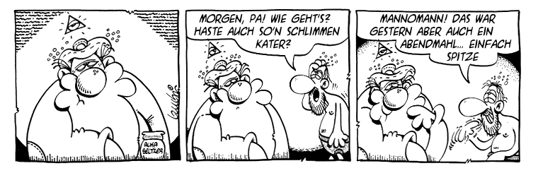 Das Abendmahl Kater nach dem Abendmahl