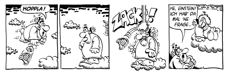 Albert Einstein Frage an Einstein