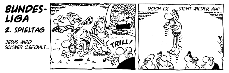 Bundesliga Jesus spielt Fussball