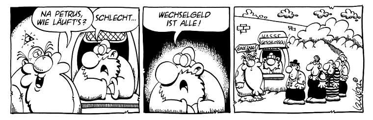 Das Himmelstor Petrus macht dicht