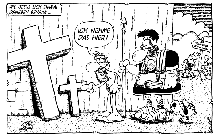 Kreuzigung Jesus wählt sein Kreuz aus