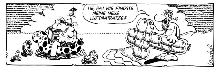 Die neue Luftmatraze Jesus hat eine neue Luftmatraze