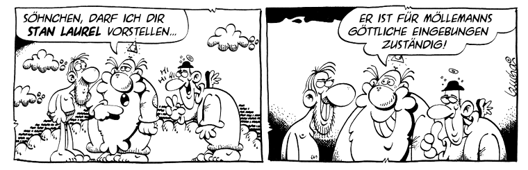 Möllemann Göttliche Eingebungen dank Stan Laurel