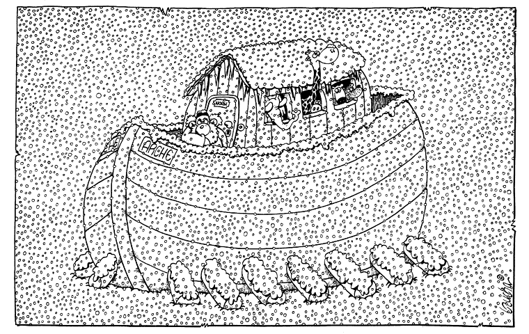 Schnee Die Arche im Schnee