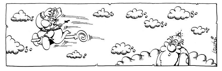 Der Kardinal Ein Kardinal fliegt vorbei